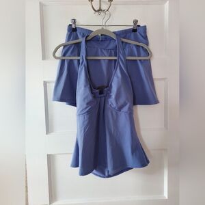 Lands' End Women's Blue Swim Set